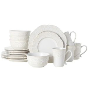 Abby White 16 Piece Dinnerware Set, Service For 4  |  Dinnerware Service For 4 Dinnerware Service For 4 Dinnerware Service For 4