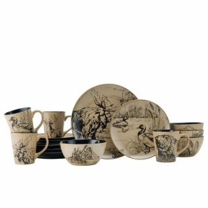 Animal Print 16 Piece Dinnerware Set, Service For 4  |  Dinnerware Service For 4 Dinnerware Service For 4 Dinnerware Service For 4