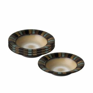 Cayman Set Of 4 Rim Soup Cereal Bowls  |  Dessert Bowls Bowls Dessert Bowls