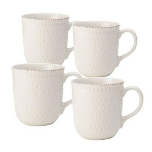 Chateau Cream Set Of 4 Mugs  |  Coffee Mugs Coffee Mugs Coffee Mugs