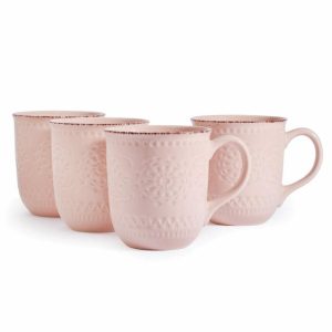 Chateau Pink Set Of 4 Mugs  |  Coffee Mugs Coffee Mugs Coffee Mugs