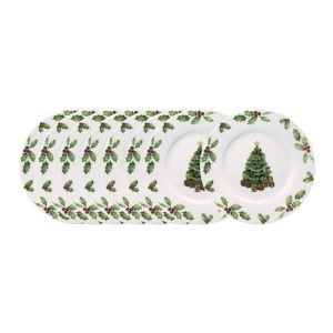 Christmas Day Set Of 8 Salad Plates  |  Salad Plates Plates Salad Plates