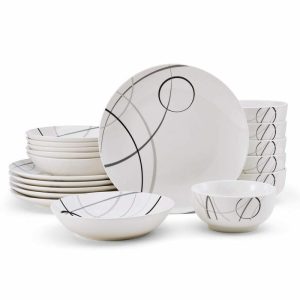 Circles 18 Piece Dinnerware Set, Service For 6  |  Dinnerware Service For 6 Dinnerware Service For 6 Dinnerware Service For 6