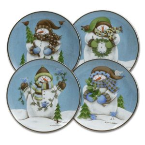 Evergreen Ernie Set Of 4 Salad Plates  |  Salad Plates Plates Salad Plates