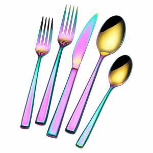 Forged Rainbow Dream 20 Piece Flatware Set, Service For 4  |  Flatware Service For 4 Flatware Service For 4 Flatware Service For 4