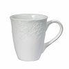 French Lace Set Of 4 White Mugs  |  Mugs Coffee Mugs & Tea Cups Mugs