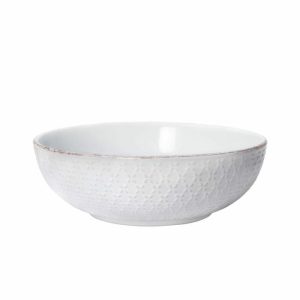 French Lace White Individual Pasta Bowl  |  Pasta And Salad Bowls Bowls Pasta And Salad Bowls