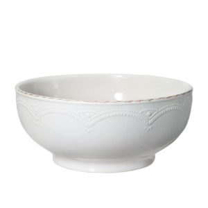 French Lace White Serve Bowl  |  Vegetable Bowls Serving Bowls Vegetable Bowls