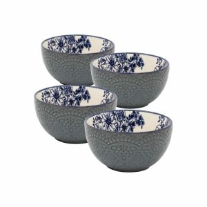 Gabriela Blue Set Of 4 Fruit Bowls  |  Dessert Bowls Bowls Dessert Bowls