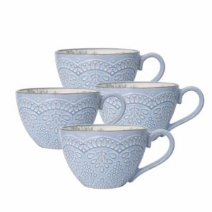 Gabriela Gray Set Of 4 Mugs  |  Mugs Coffee Mugs Coffee Mugs