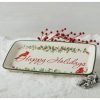 Happy Holidays Rectangular Tray  |  Serving Platters Serving Platters Serving Platters