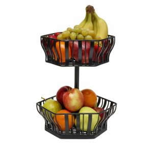 Hex 2 Tier Storage Basket  |  Fruit And Storage Baskets Fruit And Storage Baskets Fruit And Storage Baskets