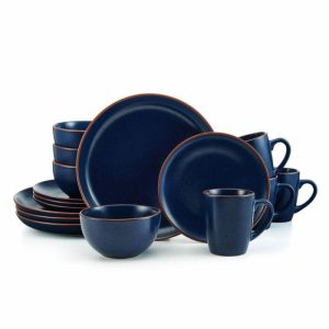 Hunter Blue 16 Piece Dinnerware Set, Service For 4  |  Dinnerware Service For 4 Dinnerware Service For 4 Dinnerware Service For 4