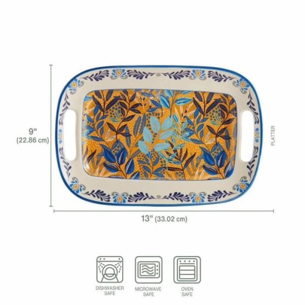 Madeline Handled Serving Platter, 13 In  |  Serving Platters Serving Platters And Trays Serving Platters