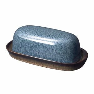 Monroe Blue Covered Butter Dish  |  Butter Dish Accessories Butter Dish