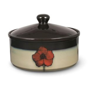 Painted Poppies Covered Casserole  |  Vegetable Bowls Covered Bowls Covered Bowls