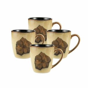 Painted Poppies Set Of 4 Mugs  |  Mugs Coffee Mugs & Tea Cups Mugs