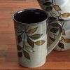 Rustic Leaves Latte Mug  |  Coffee Mugs Coffee Mugs Coffee Mugs