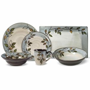 Rustic Leaves Service For 8 With Serveware  |  Dinnerware Service For 8 Dinnerware Service For 8 Dinnerware Service For 8