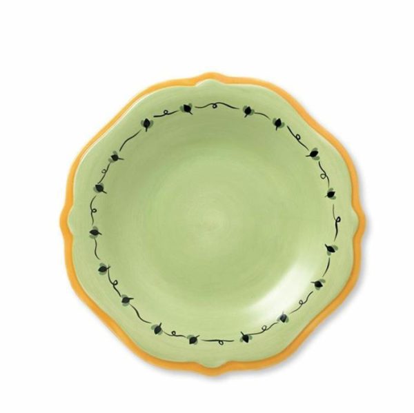 Salad Plate With Yellow Band  |  Salad Plates Plates Salad Plates