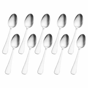 Satin Symmetry Set Of 10 Dinner Spoons  |  Open Stock Flatware Flatware Open Stock Flatware