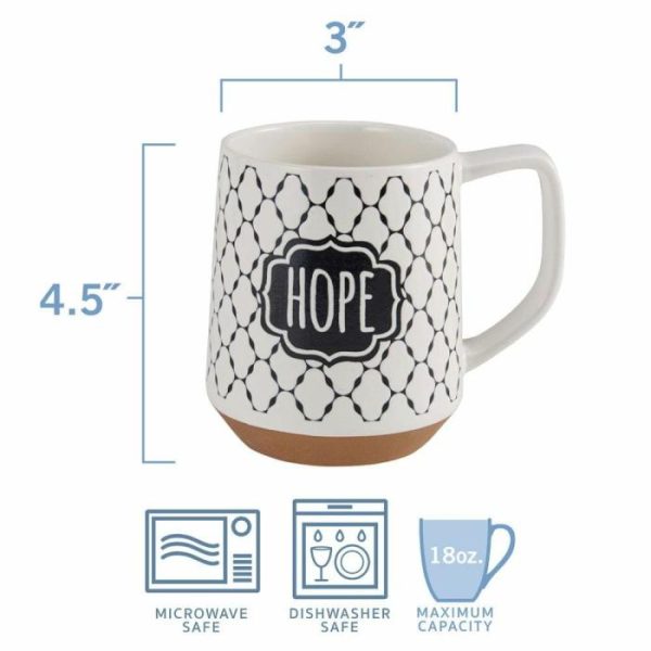 Sentiment Lattice Set Of 6 Mugs, Assorted  |  Mugs Coffee Mugs Coffee Mugs