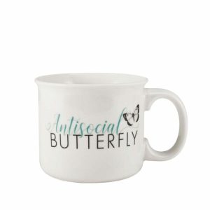 Sentiment Mugs Antisocial Butterfly Mug  |  Mugs Coffee Mugs & Tea Cups Mugs