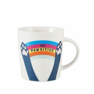 Sentiment Mugs Be Pawsitive Mug  |  Sentiment Mugs Coffee Mugs & Tea Cups Mugs