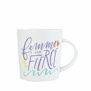 Sentiment Mugs Femme And Fierce Mug  |  Sentiment Mugs Coffee Mugs Coffee Mugs