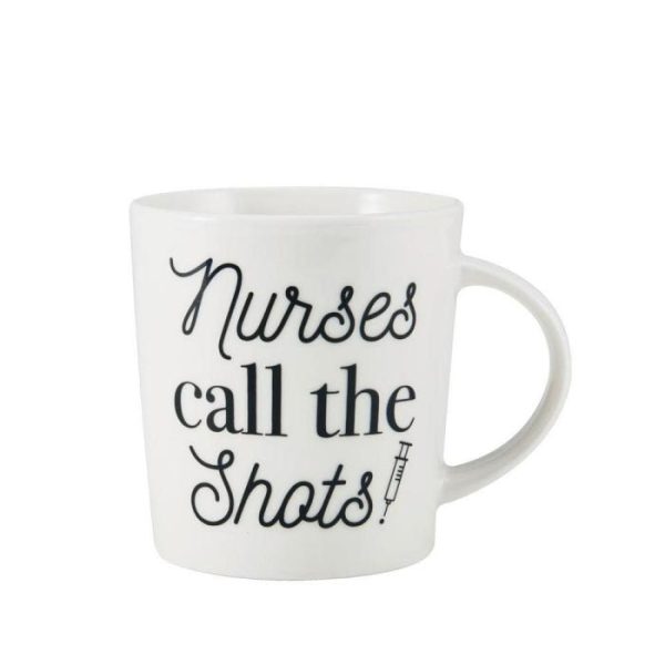 Sentiment Mugs Nurses Call The Shots Mug  |  Mugs Coffee Mugs & Tea Cups Mugs