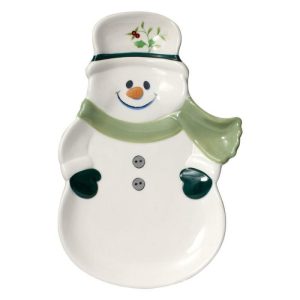 Snowman Tray  |  Specialty Platters Serving Platters Serving Platters