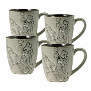 Song Bird Set Of 4 Mugs  |  Mugs Coffee Mugs & Tea Cups Mugs