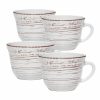 Trellis White Set Of 4 Mugs  |  Coffee Mugs Coffee Mugs Coffee Mugs