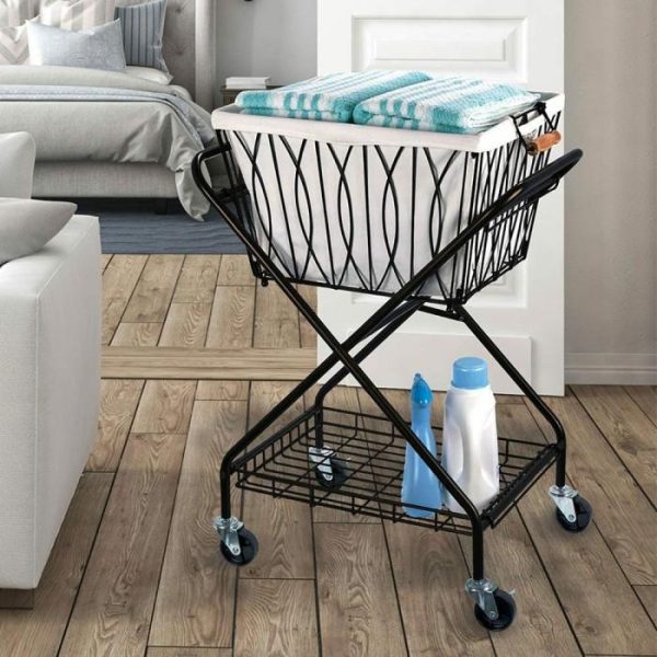 Verona Laundry Cart With Removable Basket  |  Laundry Carts Home Accessories Laundry Carts