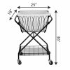 Verona Laundry Cart With Removable Basket  |  Laundry Carts Home Accessories Laundry Carts