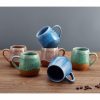 Wave Set Of 6 Reactive Mugs, Assorted  |  Mugs Coffee Mugs Coffee Mugs