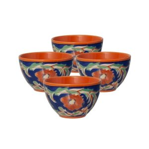 Fleur Set Of 4 Fruit Bowls  |  Dessert Bowls Bowls Dessert Bowls