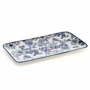 Gabriela Blue Rectangular Platter  |  Serving Platters Serving Platters Serving Platters