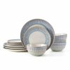 Hensley Blue 12 Piece Dinnerware Set, Service For 4  |  Dinnerware Service For 4 Dinnerware Service For 4 Dinnerware Service For 4