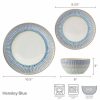 Hensley Blue 12 Piece Dinnerware Set, Service For 4  |  Dinnerware Service For 4 Dinnerware Service For 4 Dinnerware Service For 4