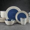 Remi Blue 16 Piece Dinnerware Set, Service For 4  |  Dinnerware Service For 4 Dinnerware Service For 4 Dinnerware Service For 4