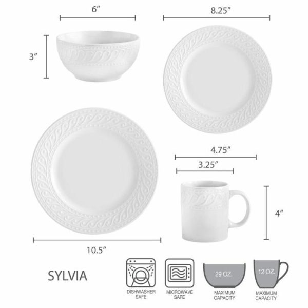 Sylvia 32 Piece Dinnerware Set, Service For 8  |  Dinnerware Service For 8 Dinnerware Service For 8 Dinnerware Service For 8